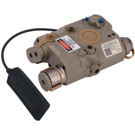 PEQ-15 LA-5C Illuminator w/ Flashlight, Visible and IR Laser (Desert- Green Laser)